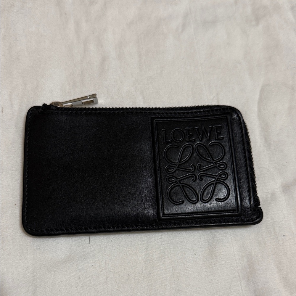 ♥️Sale♥️ Loewe Black Leather Zip Pouch